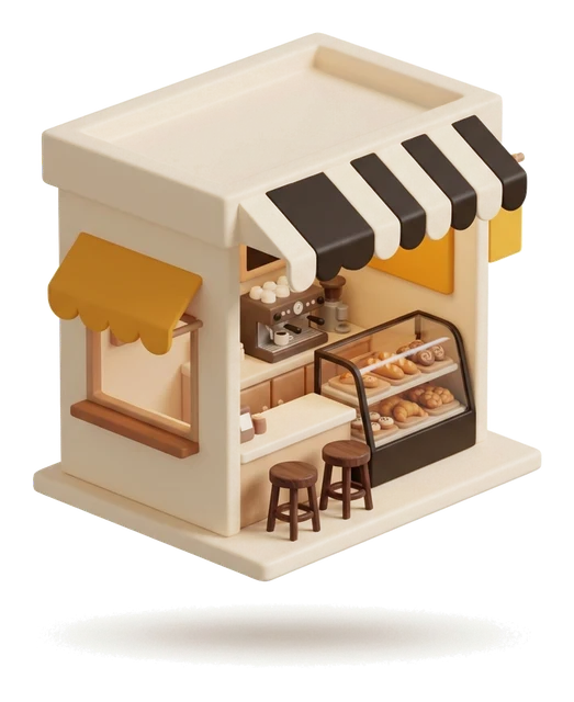 Ilustrasi Kafe & Bakery